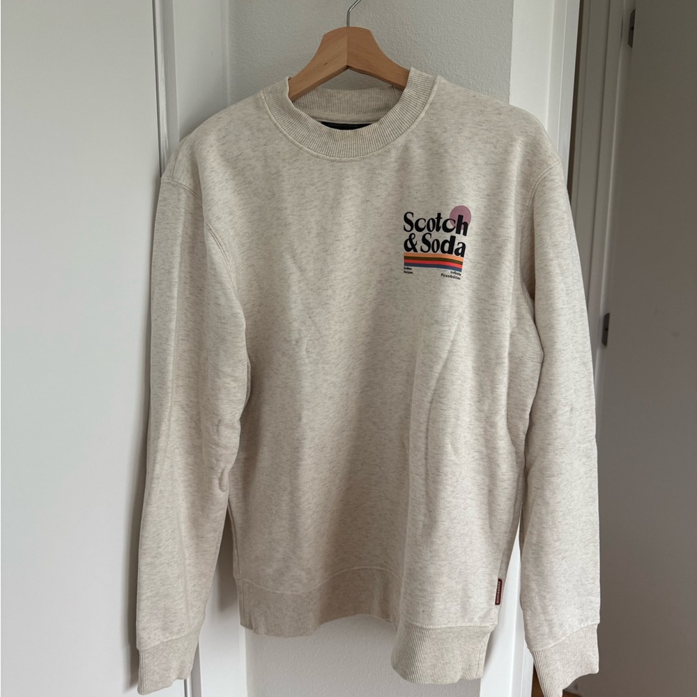 Scotch & Soda Cream Crewneck Sweater
